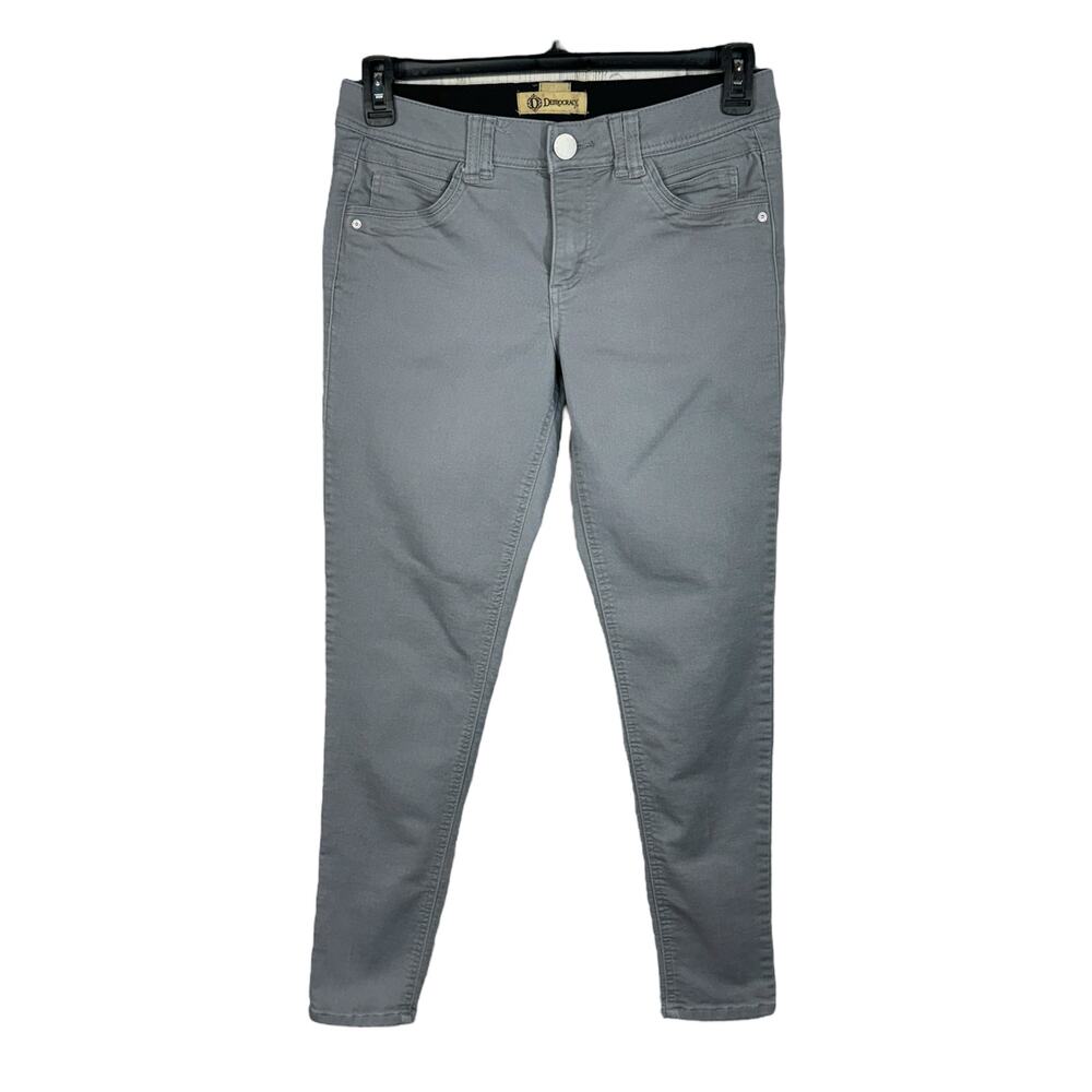 Democracy SZ 8 “Ab”technology Skinny Jeans Stretch Mid-Rise Pocket Zip-Fly Gray